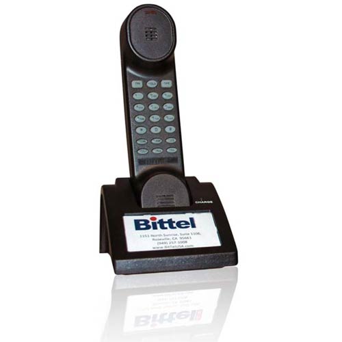 Bittel 48HS2 B 2-Line Cordless Handset and Charging Dock for 48 Series 2-Line Cordless Speakerphones - Black