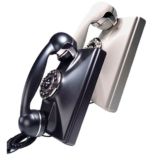 Telematrix Retro Wall P Single-Line Retro Wall Hospitality Phone - Pewter