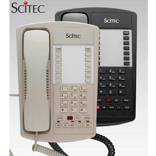 Scitec HDST-12 B Single-line Headset-ready Office Speakerphone with 12 Memory Keys - Black