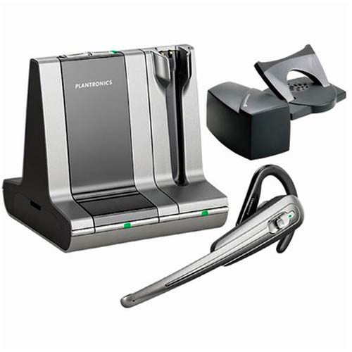 Plantronics WO101 HL10 Bundle Savi Office Convertible MOC Wireless Headset System w/ HL10 Handset Lifter