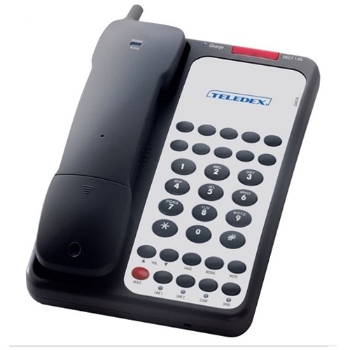 Teledex Opal Cordless Hotel Phone - Black