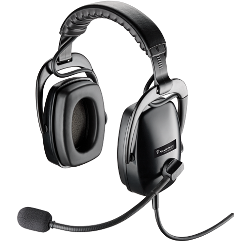 Plantronics Rugged Binaural HDST, Dynamic Mic, Q/QD